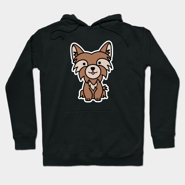 Yorkie Mom Yorkshire Terrier Dog Lover Hoodie by GlimmerDesigns